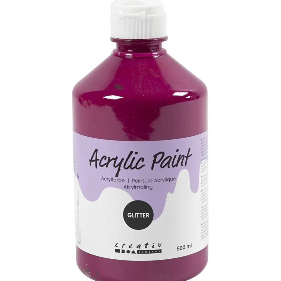 Creativ Company Glitter Acrylic Paint| Paints And Painting Accessories|Children'S Paint