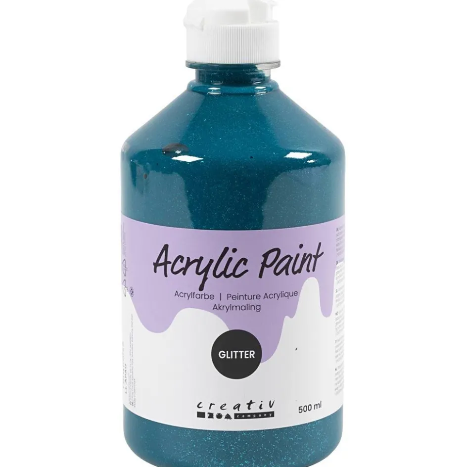 Creativ Company Glitter Acrylic Paint| Paints And Painting Accessories|Children'S Paint