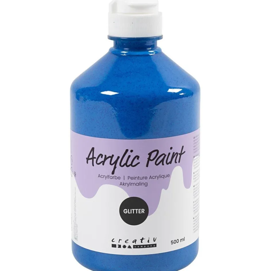 Creativ Company Glitter Acrylic Paint| Paints And Painting Accessories|Children'S Paint