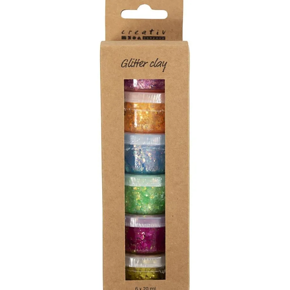 Creativ Company Glitter Clay| Air Drying Clay And Modelling Compounds