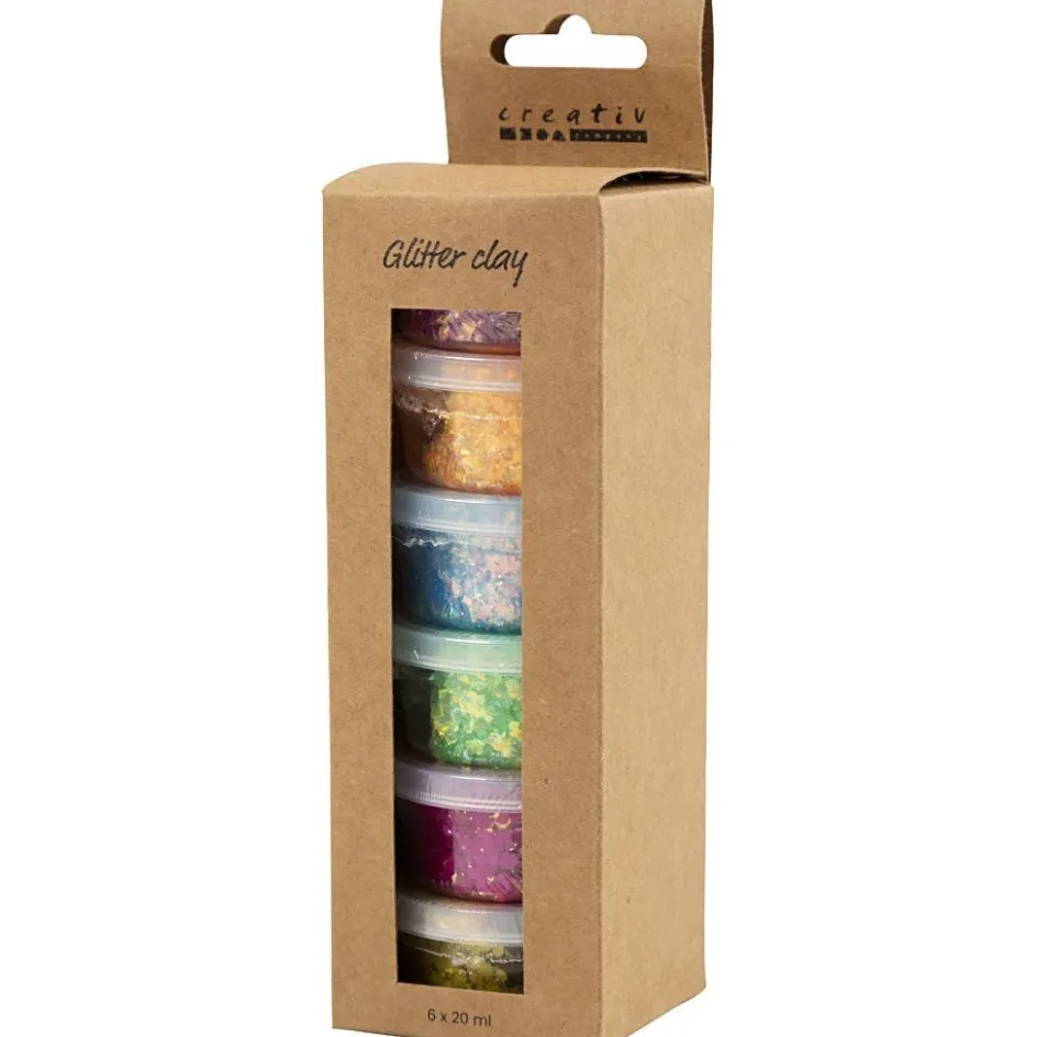 Creativ Company Glitter Clay| Air Drying Clay And Modelling Compounds