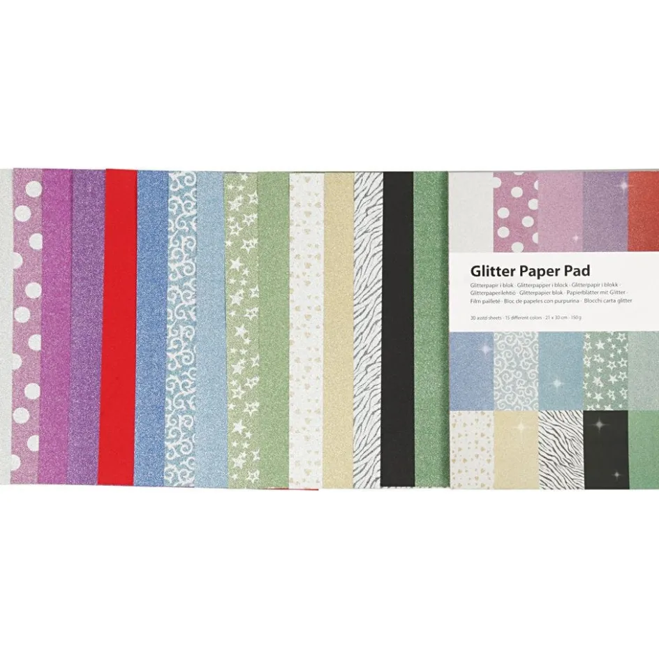 Creativ Company Glitter Paper Pad| Paper And Card
