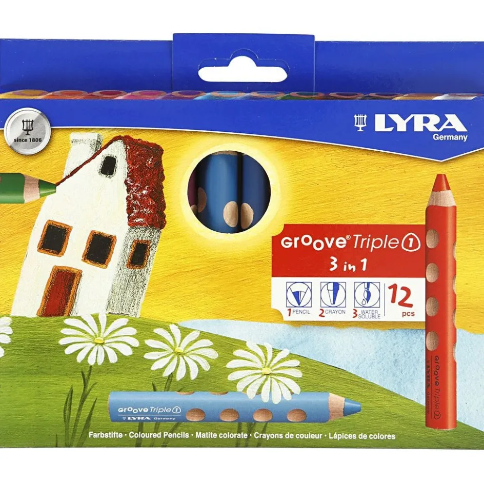 Lyra Groove Triple1 Colouring Pencils| Pencils And Chalks