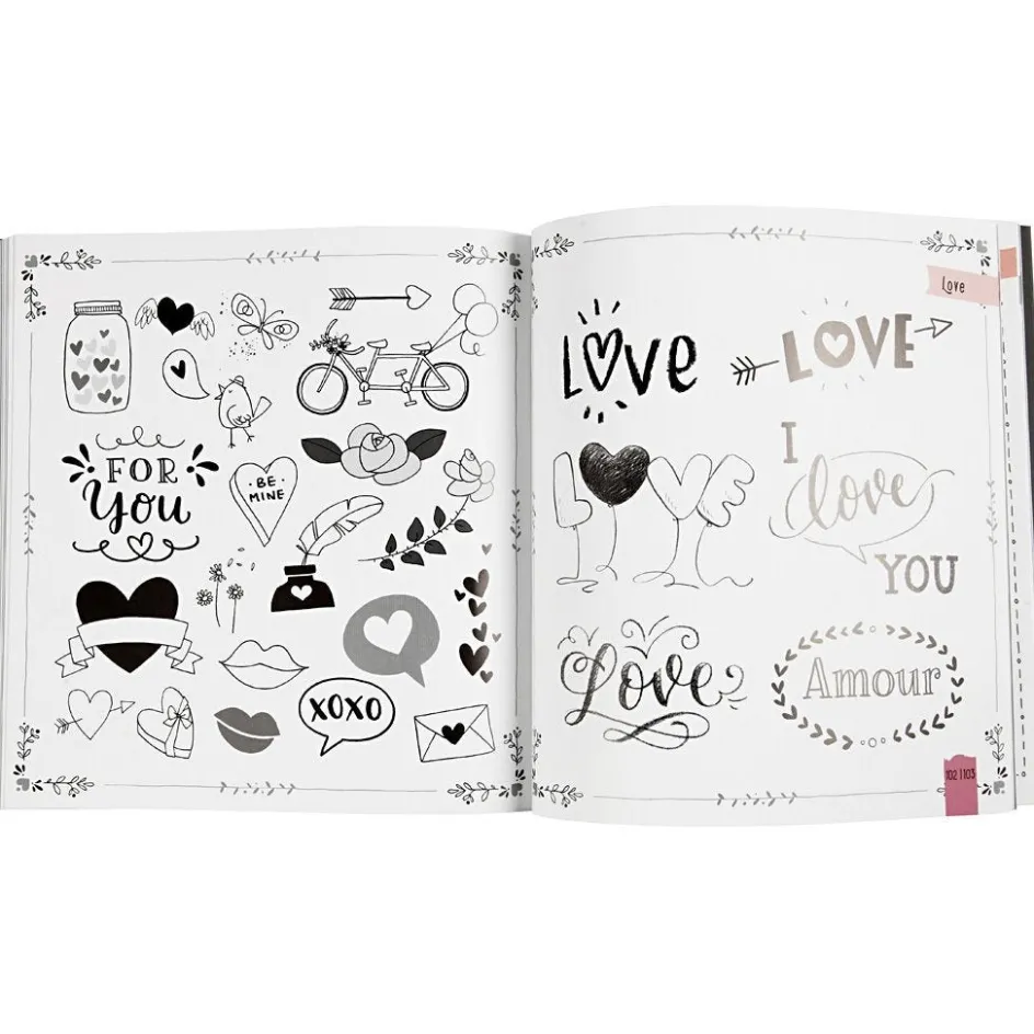 Creativ Company Hand Lettering - 1000 Ideas| Calendars, Notebooks And Colouring Books