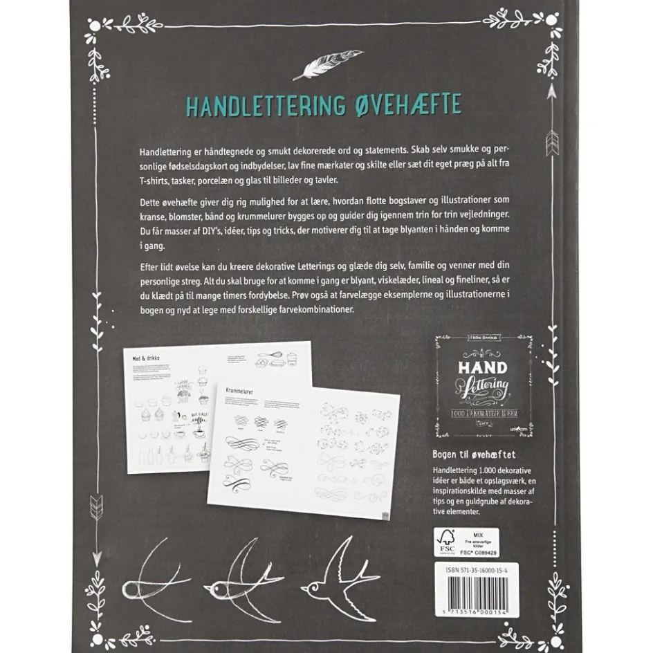 Creativ Company Hand Lettering - Exercises| Calendars, Notebooks And Colouring Books