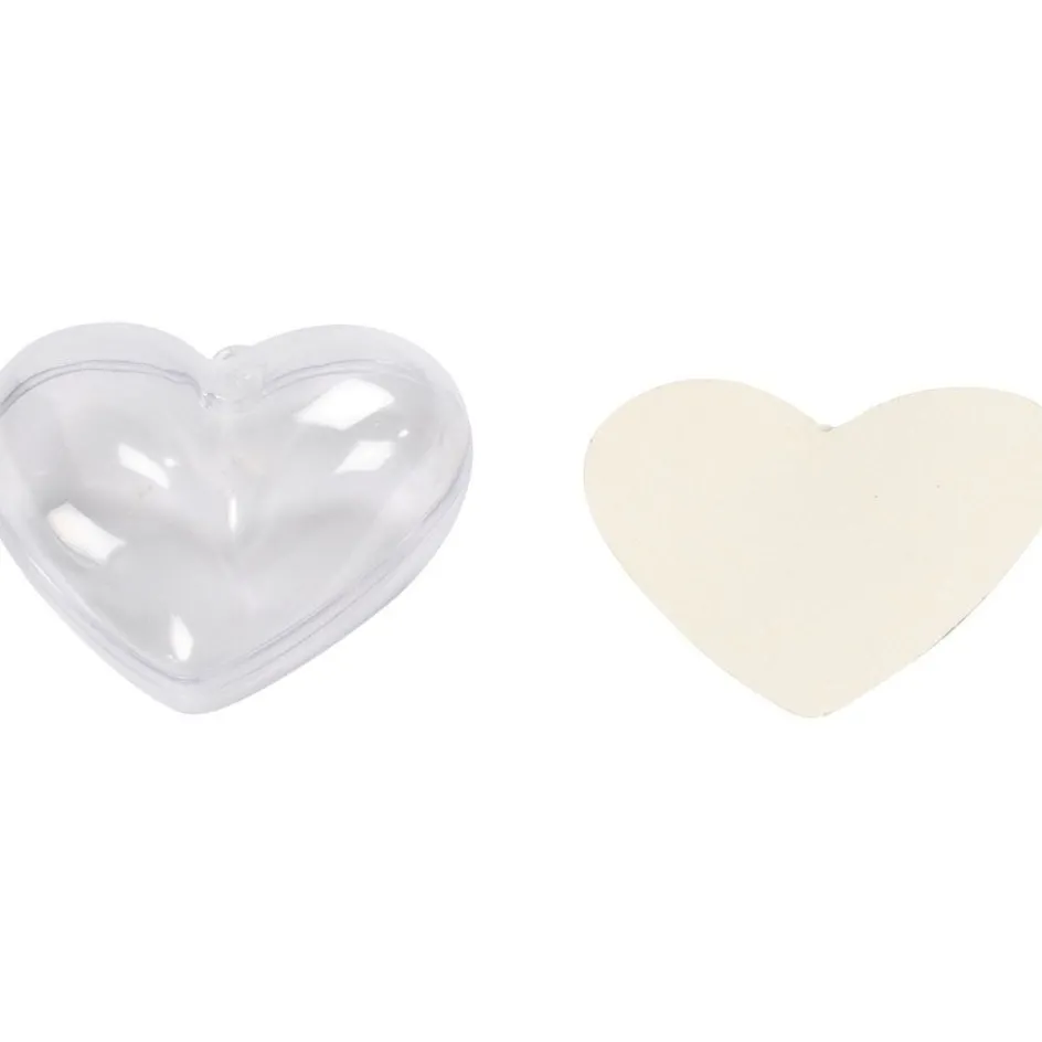 Creativ Company Heart-Shaped Baubles to Decorate| Figures, Eggs And Animals For Decorating