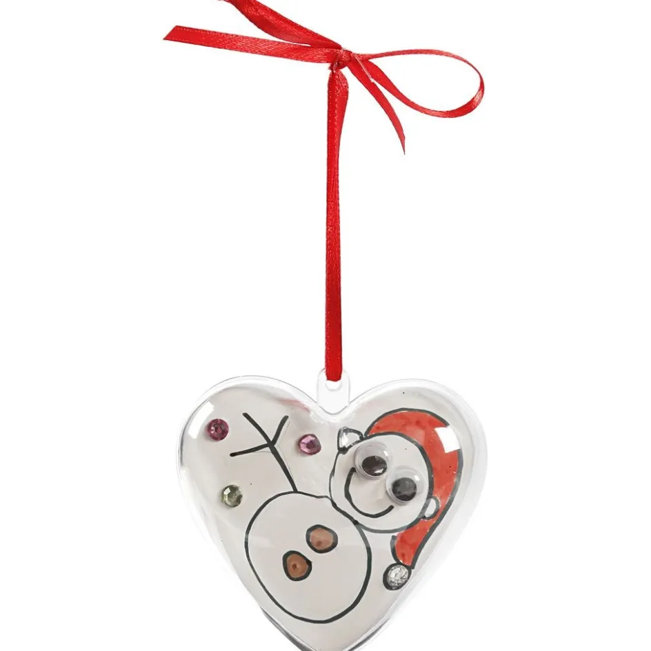 Creativ Company Heart-Shaped Baubles to Decorate| Figures, Eggs And Animals For Decorating