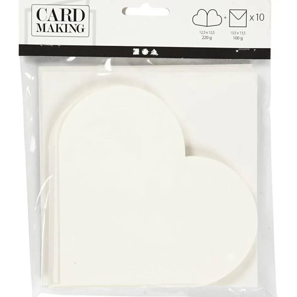 Creativ Company Heart-Shaped Cards| Cards And Envelopes