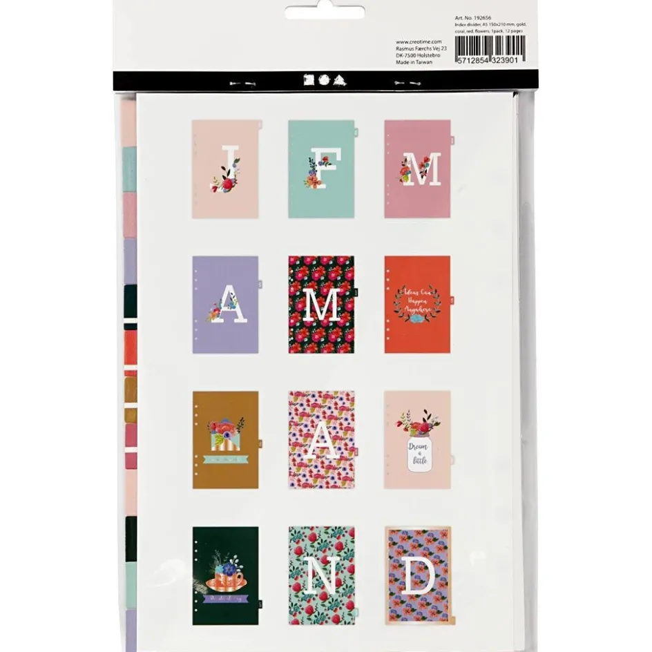 Creativ Company Index divider| Calendars, Notebooks And Colouring Books