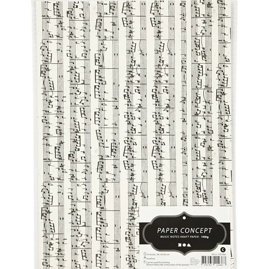 Creativ Company Kraft Paper with print| Paper And Card