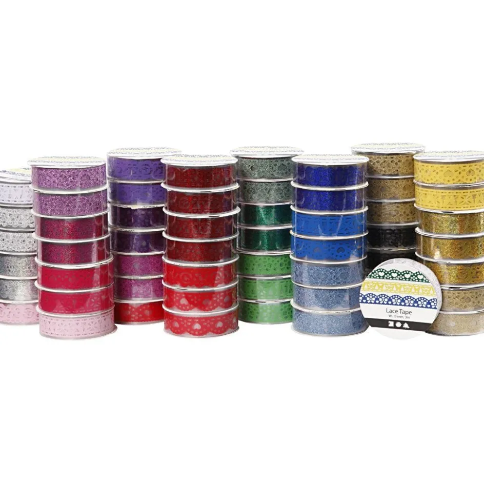 Creativ Company Lace Tape Assortment| Calendars, Notebooks And Colouring Books|Stickers And Vintage Die-Cuts