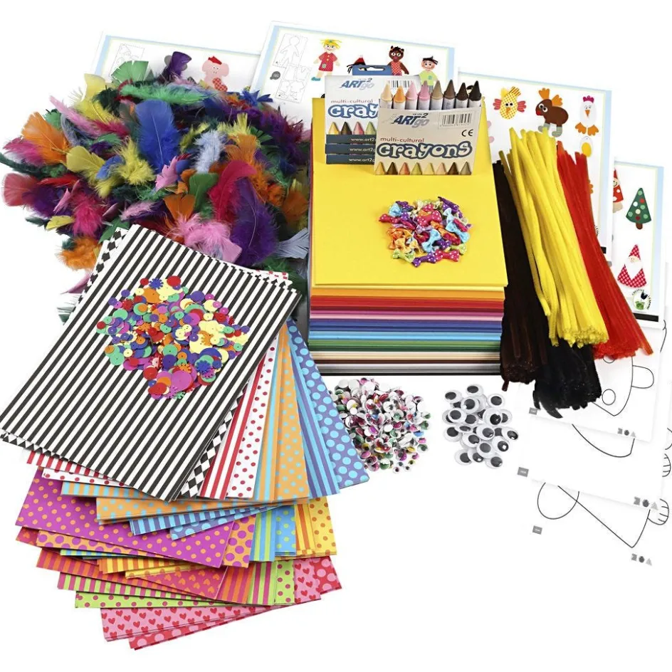 Creativ Company Large Creative Package of Materials and Templates| Creative Classroom Sets|Paper And Card