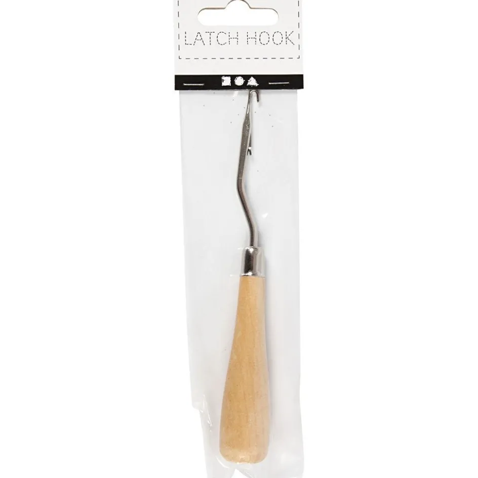 Creativ Company Latch Hook with Handle| Weaving, Rug Making And Pom Poms
