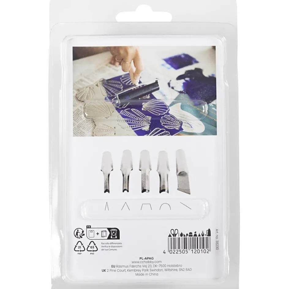 Creativ Company Linoleum Cutting Set| Paints And Painting Accessories|Linoleum Prints