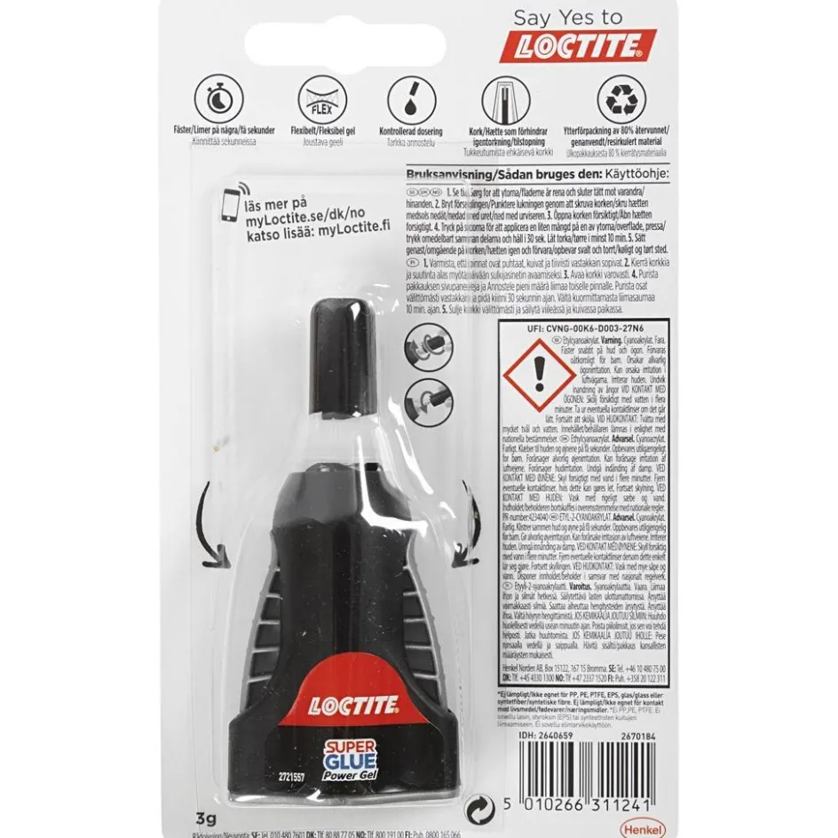 Creativ Company Loctite Power Flex Instant Glue| Glue, Lacquer And Wax