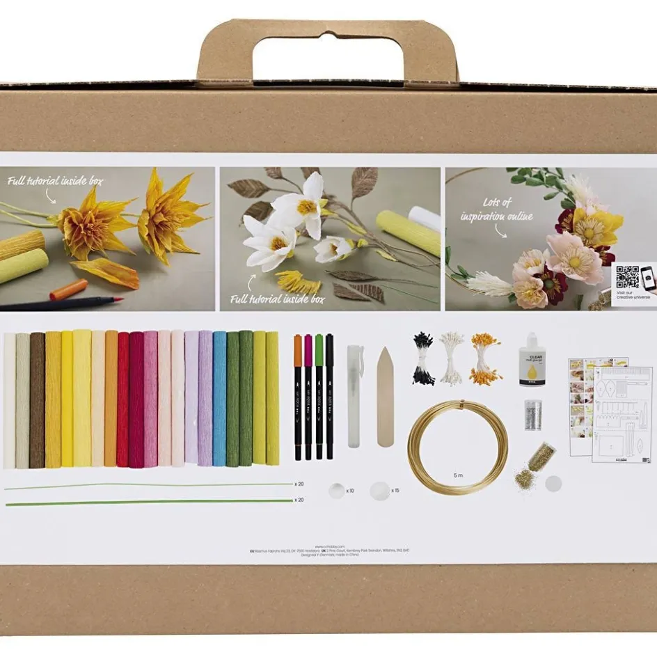 Creativ Company Maxi Craft Kit Crepe Paper| Paper And Card|Diy-Kits, Paper Crafts