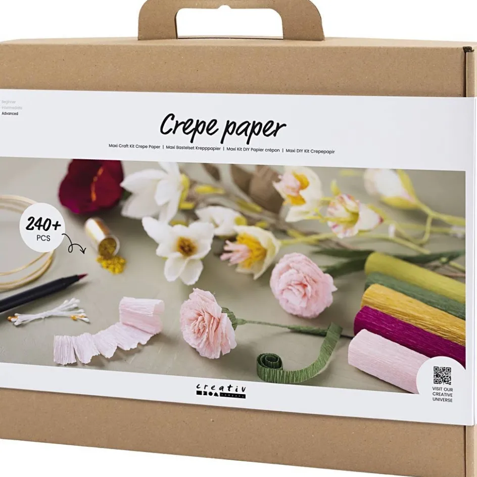 Creativ Company Maxi Craft Kit Crepe Paper| Paper And Card|Diy-Kits, Paper Crafts