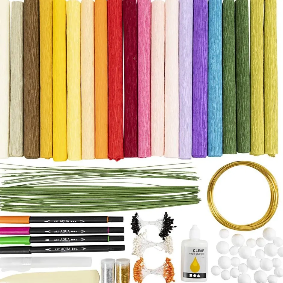 Creativ Company Maxi Craft Kit Crepe Paper| Paper And Card|Diy-Kits, Paper Crafts