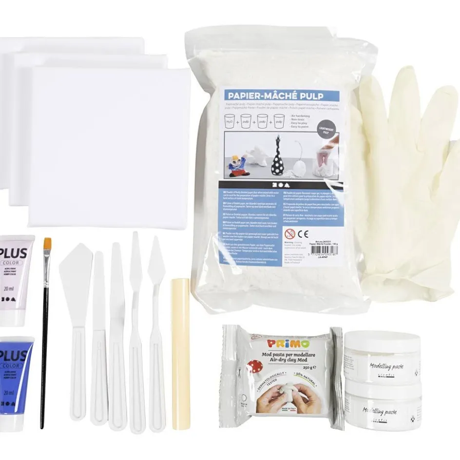 Creativ Company Maxi Craft Kit Modelling| Air Drying Clay And Modelling Compounds|Diy-Kits, Modelling And Casting