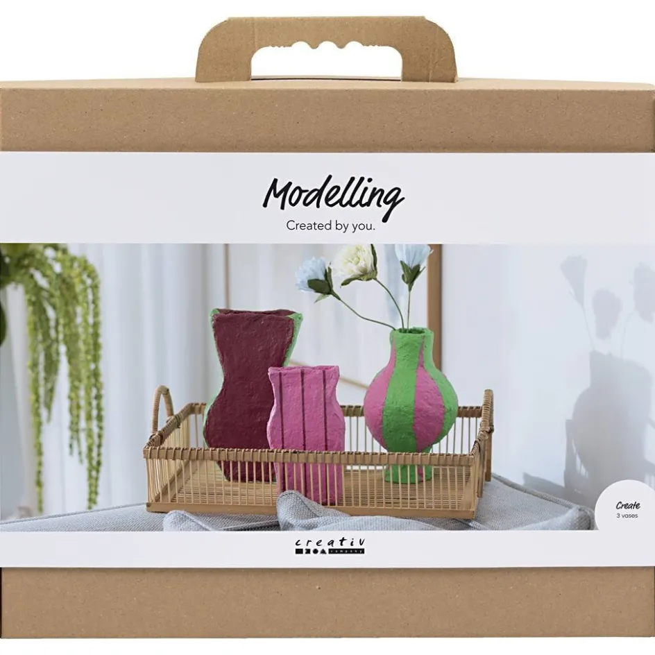 Creativ Company Maxi Craft Kit Modelling| Air Drying Clay And Modelling Compounds|Diy-Kits, Modelling And Casting