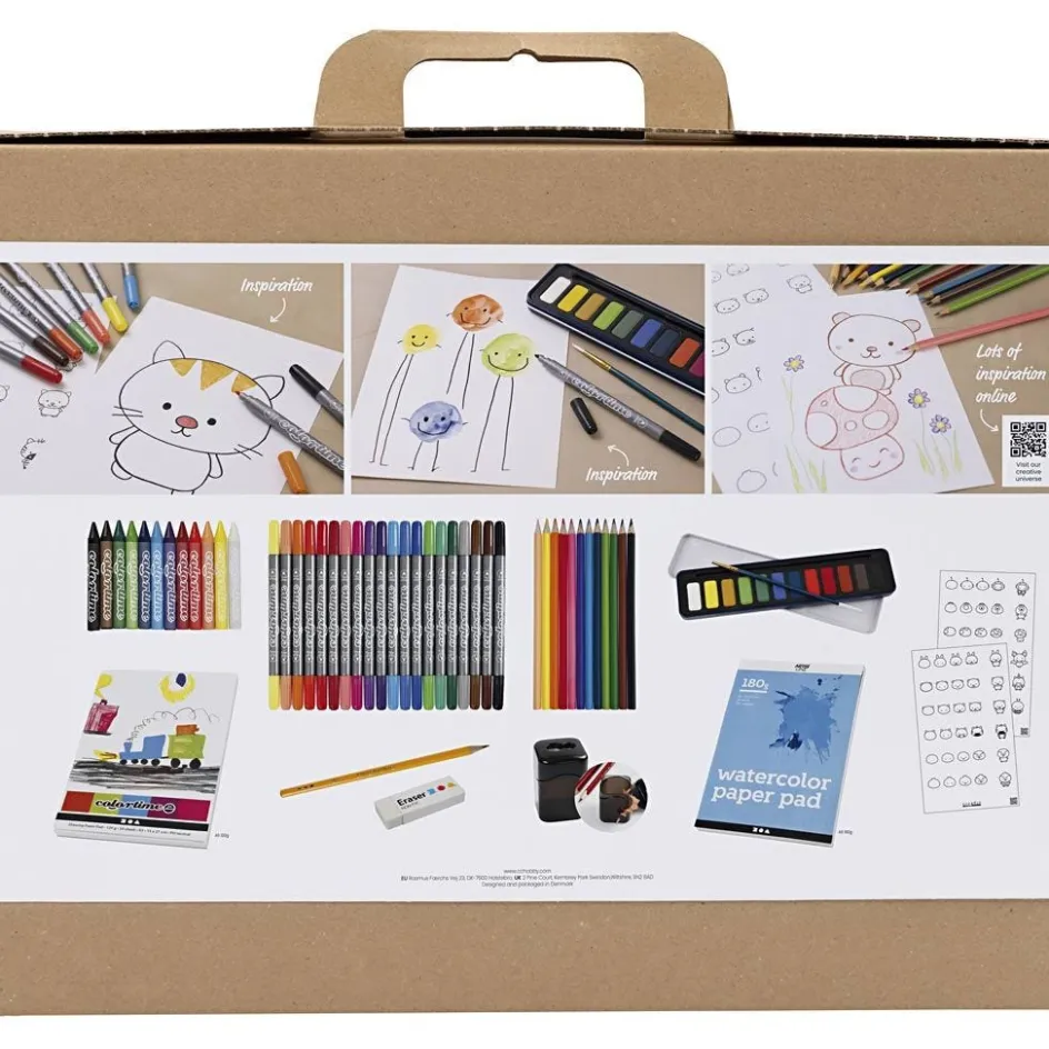 Creativ Company Maxi Craft Mix Colouring| Felt Tips|Pencils And Chalks
