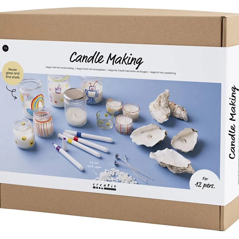 Creativ Company Mega Craft Mix Candle Making| Creative Classroom Sets|Resin Cast