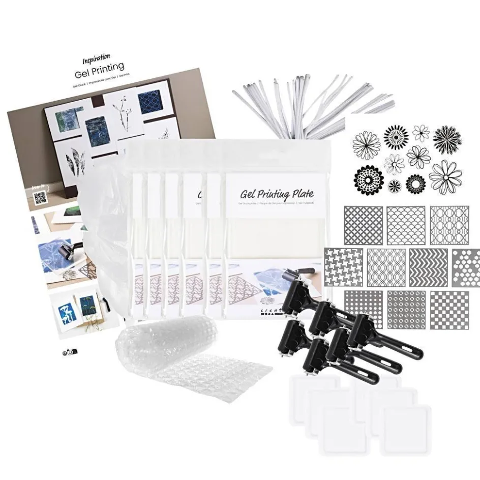 Creativ Company Mega Craft Mix Gel Printing| Creative Classroom Sets|Diy-Kits, Paints And Painting Accessories
