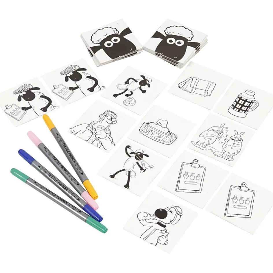 Shaun the Sheep Memory game| Toys Made From Paper And Cardboard|Diy-Kits, Paper Crafts