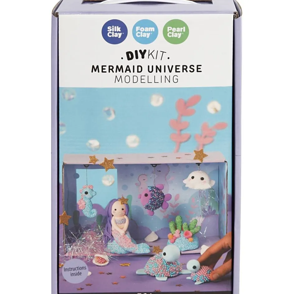 Creativ Company Mermaid Universe| Air Drying Clay And Modelling Compounds|Diy-Kits, Modelling And Casting
