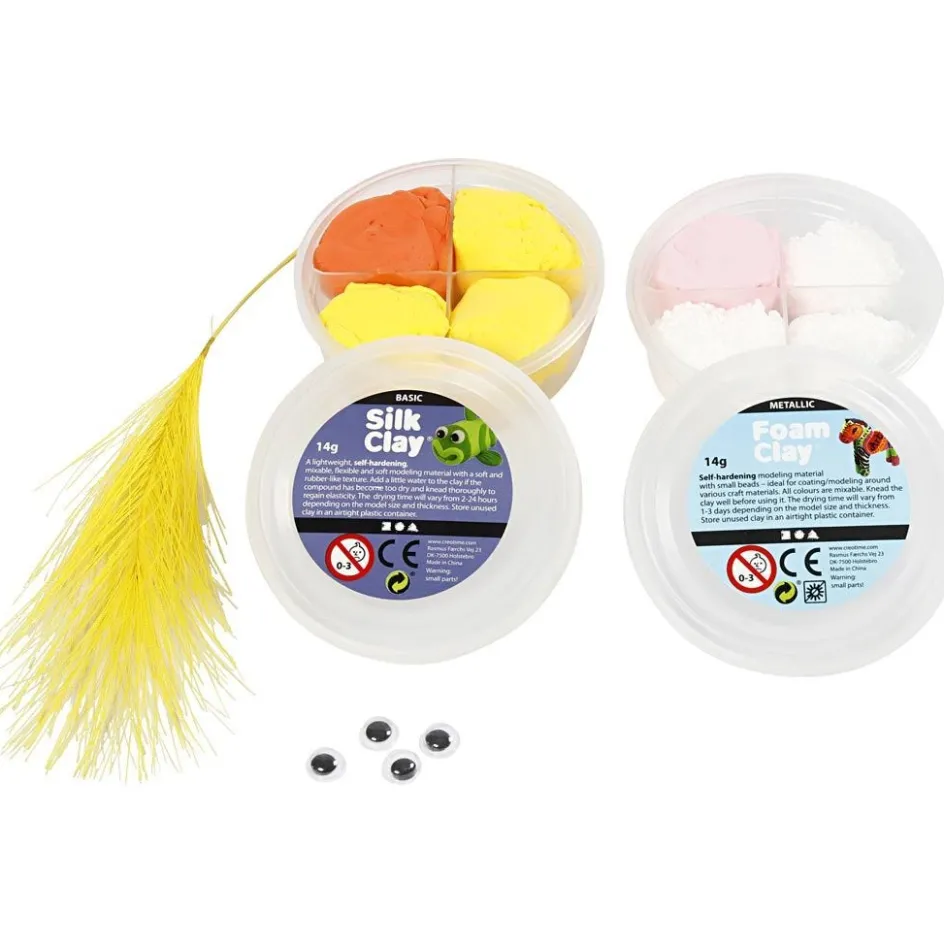 Creativ Company Mini Craft Kit| Air Drying Clay And Modelling Compounds|Diy-Kits, Modelling And Casting