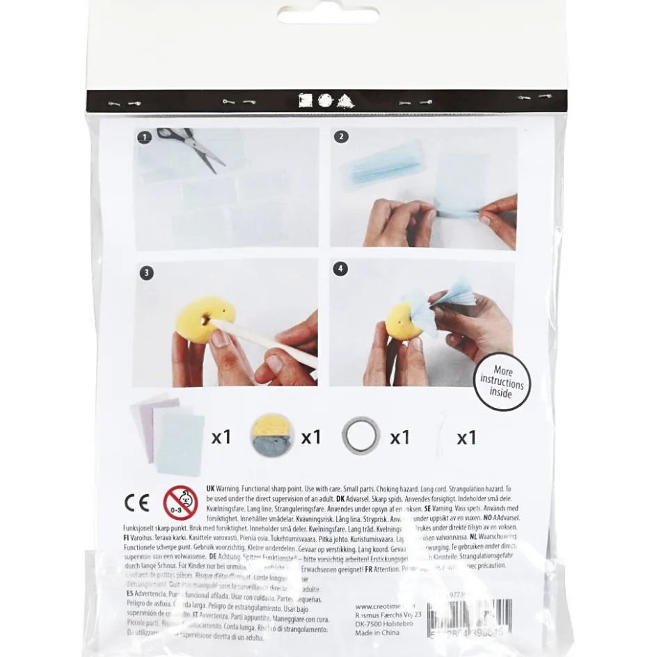 Creativ Company Mini Craft Kit| Air Drying Clay And Modelling Compounds|Diy-Kits, Modelling And Casting