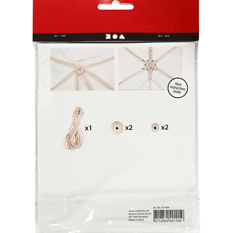 Creativ Company Mini Craft Kit| Macramé|Diy-Kits, Textiles And Yarn