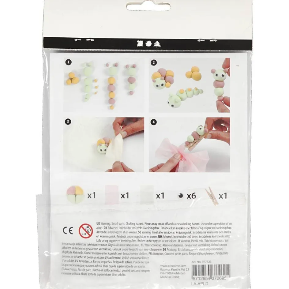 Creativ Company Mini Craft Kit| Advent Gifts And Calendar Gifts|Air Drying Clay And Modelling Compounds