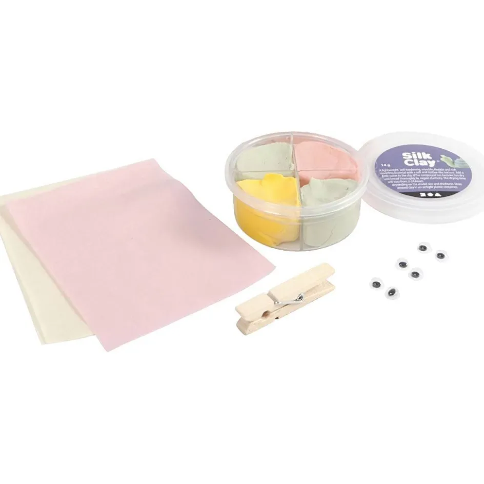 Creativ Company Mini Craft Kit| Advent Gifts And Calendar Gifts|Air Drying Clay And Modelling Compounds