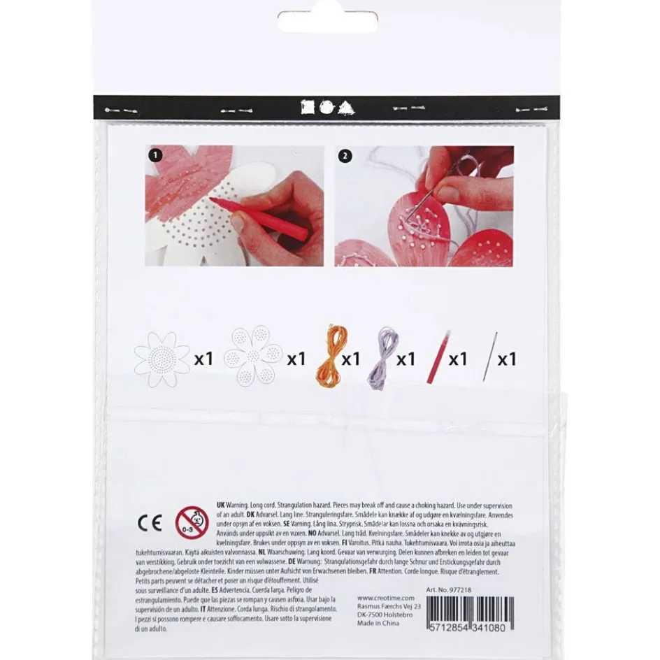 Creativ Company Mini Craft Kit| Advent Gifts And Calendar Gifts|Embroidery And Needle Punch