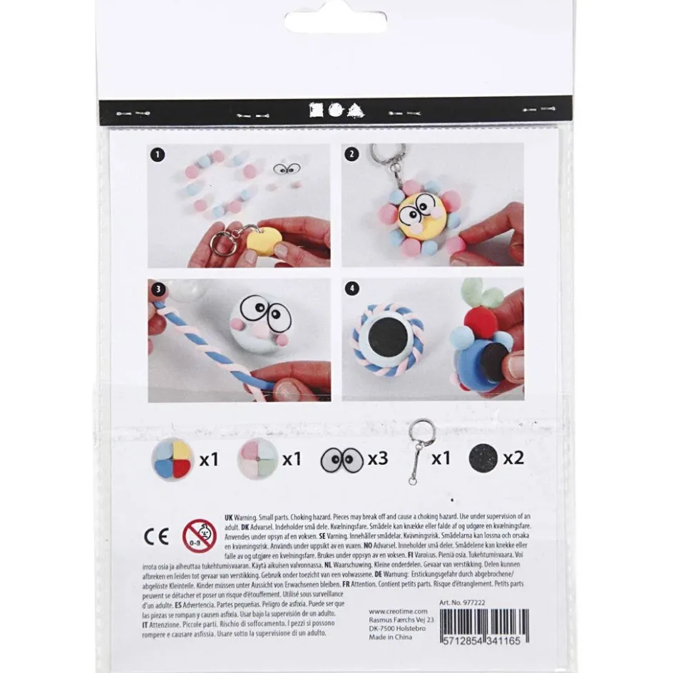 Creativ Company Mini Craft Kit| Advent Gifts And Calendar Gifts|Air Drying Clay And Modelling Compounds