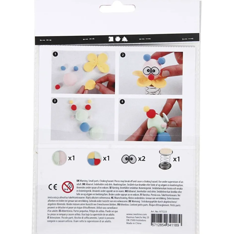 Creativ Company Mini Craft Kit| Advent Gifts And Calendar Gifts|Air Drying Clay And Modelling Compounds