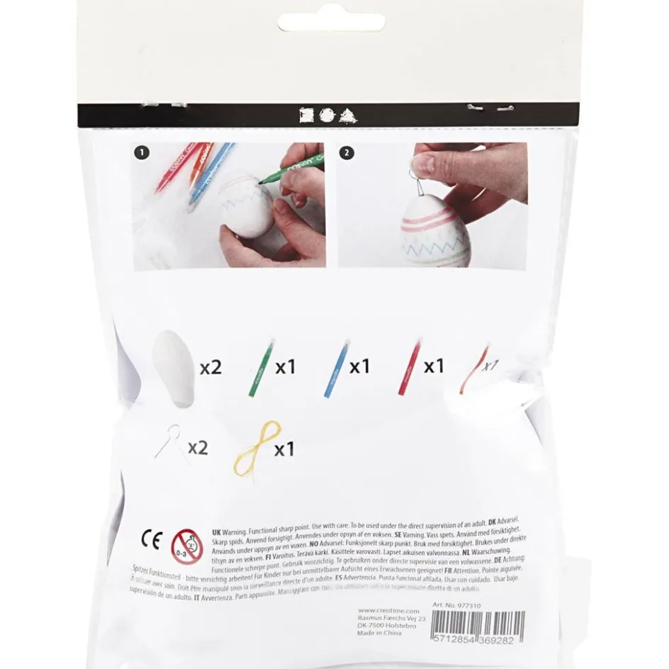 Creativ Company Mini Craft Kit| Figures, Eggs And Animals For Decorating|Diy-Kits, Items For Decoration