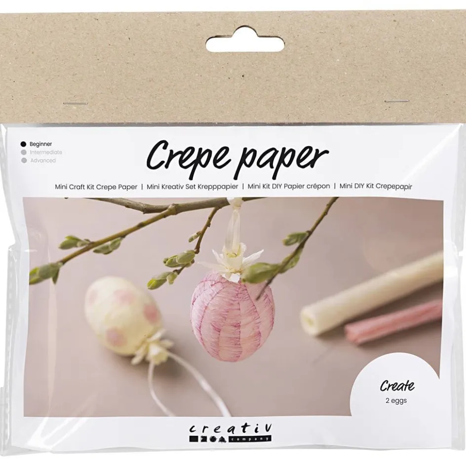 Creativ Company Mini Craft Kit Crepe Paper| Paper And Card|Diy-Kits, Paper Crafts