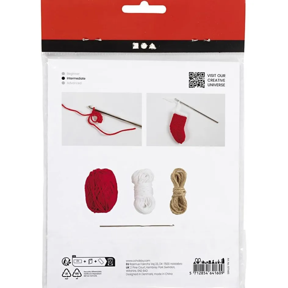 Creativ Company Mini Craft Kit Crochet| Yarn|Diy-Kits, Textiles And Yarn