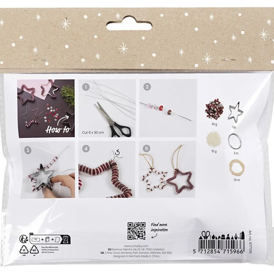 Creativ Company Mini Craft Kit Decoration| Diy-Kits, Basic Items And Tools