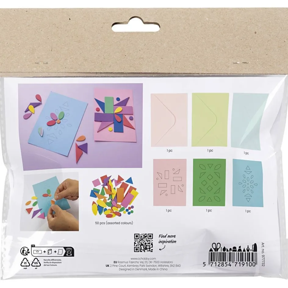 Creativ Company Mini Craft Kit Decoration| Cards And Envelopes|Diy-Kits, Party, Cards And Gift Wrap