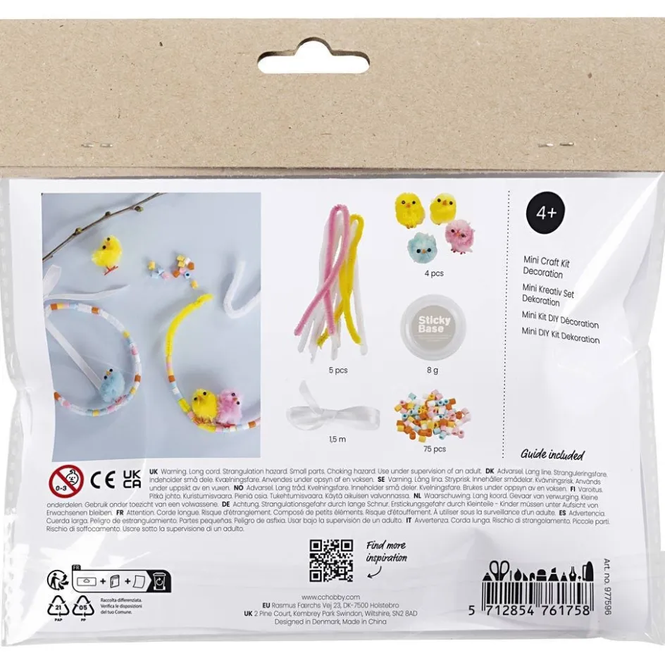 Creativ Company Mini Craft Kit Decoration| Diy-Kits, Basic Items And Tools