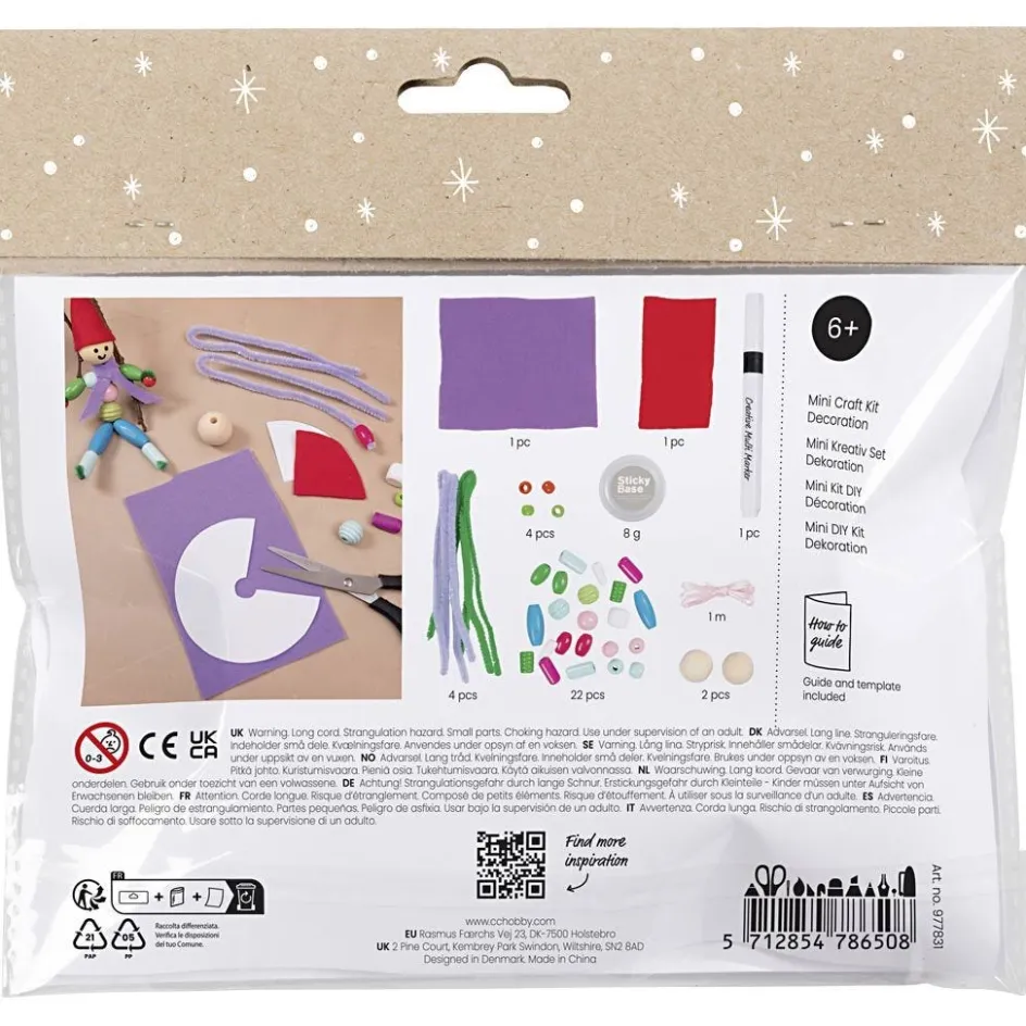 Creativ Company Mini Craft Kit Decoration| Diy-Kits, Basic Items And Tools