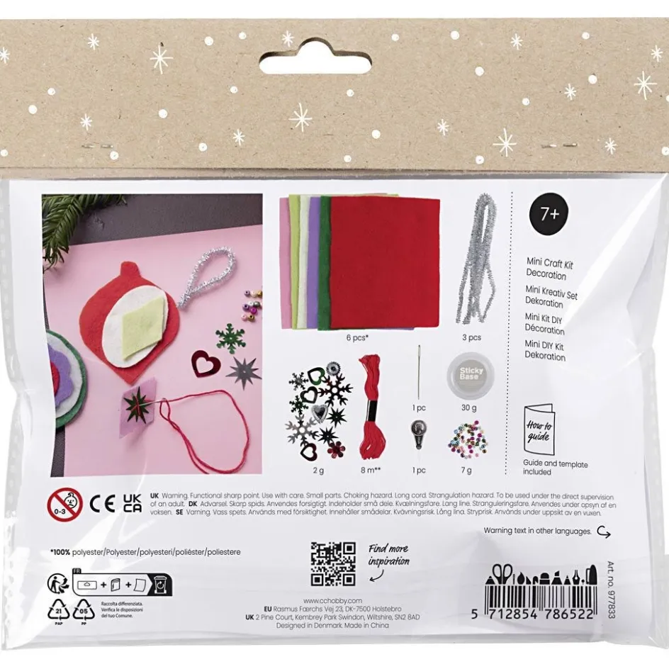 Creativ Company Mini Craft Kit Decoration| Diy-Kits, Textiles And Yarn