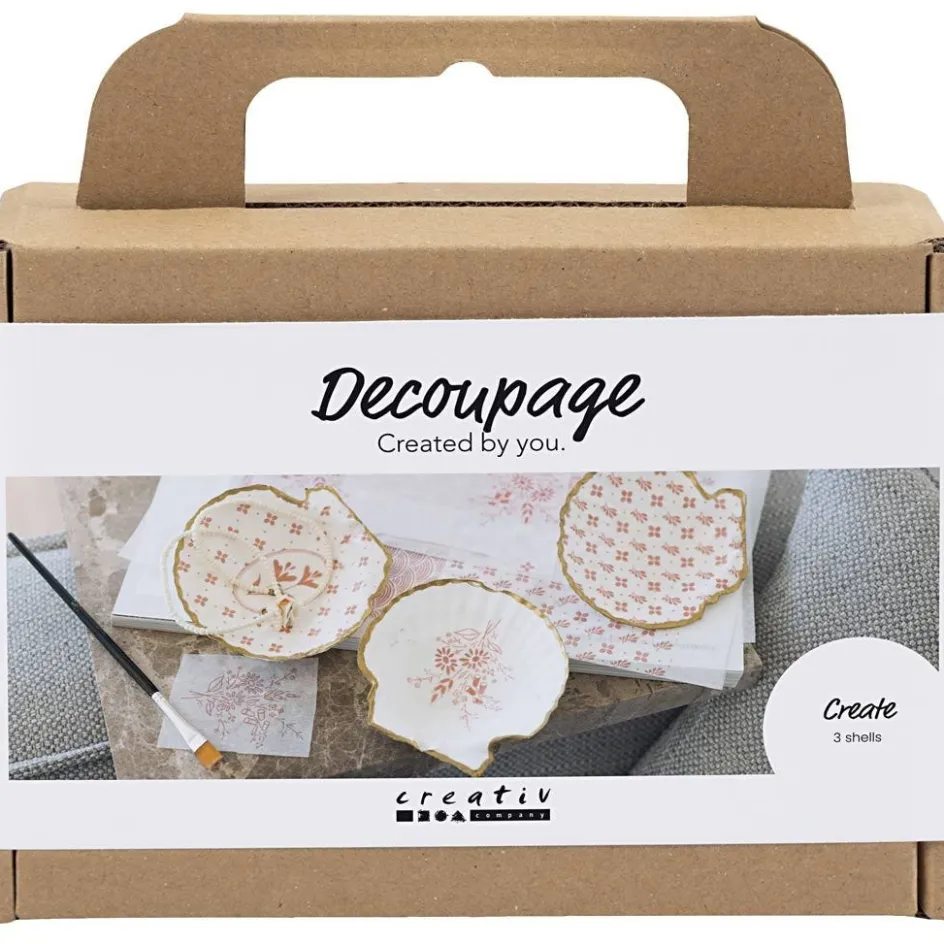 Creativ Company Mini Craft Kit Decoupage| Figures, Eggs And Animals For Decorating|Diy-Kits, Items For Decoration