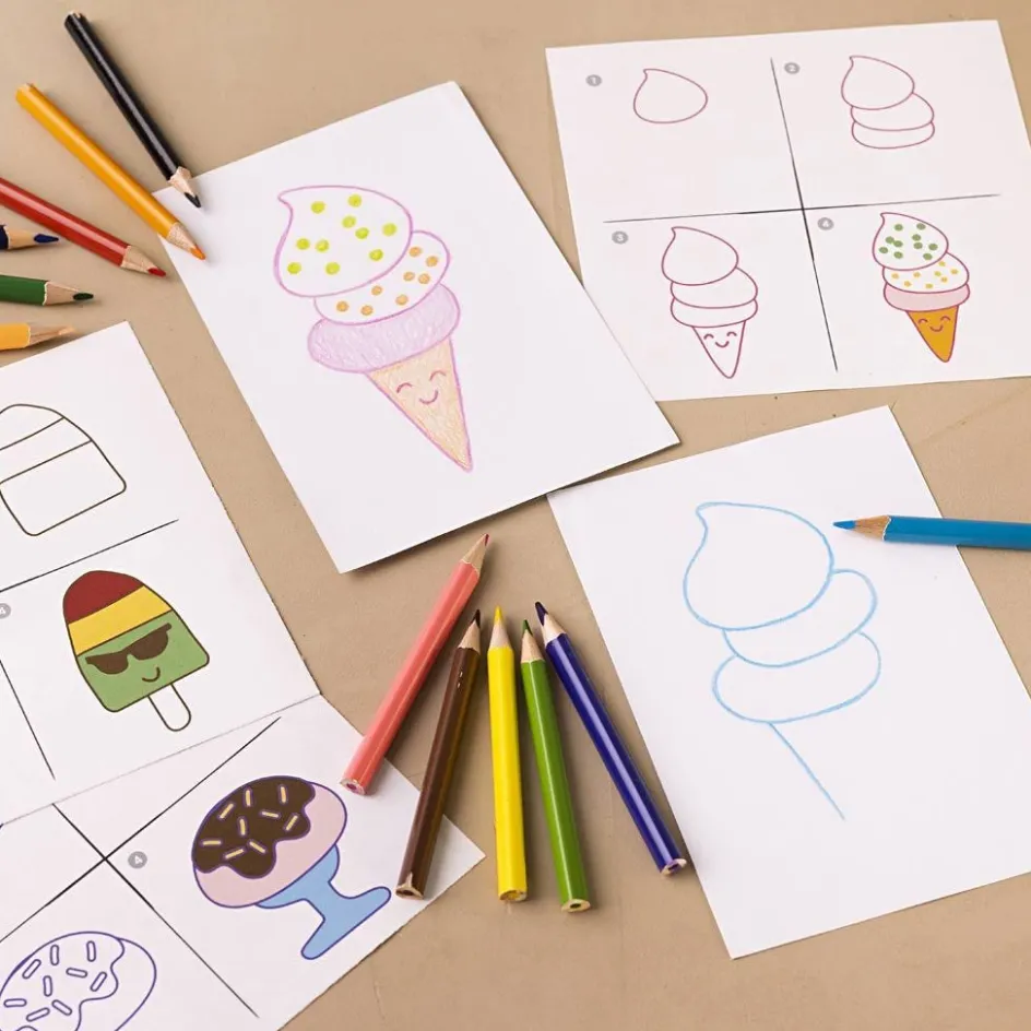 Creativ Company Mini Craft Kit Drawing| Felt Tips|Pencils And Chalks