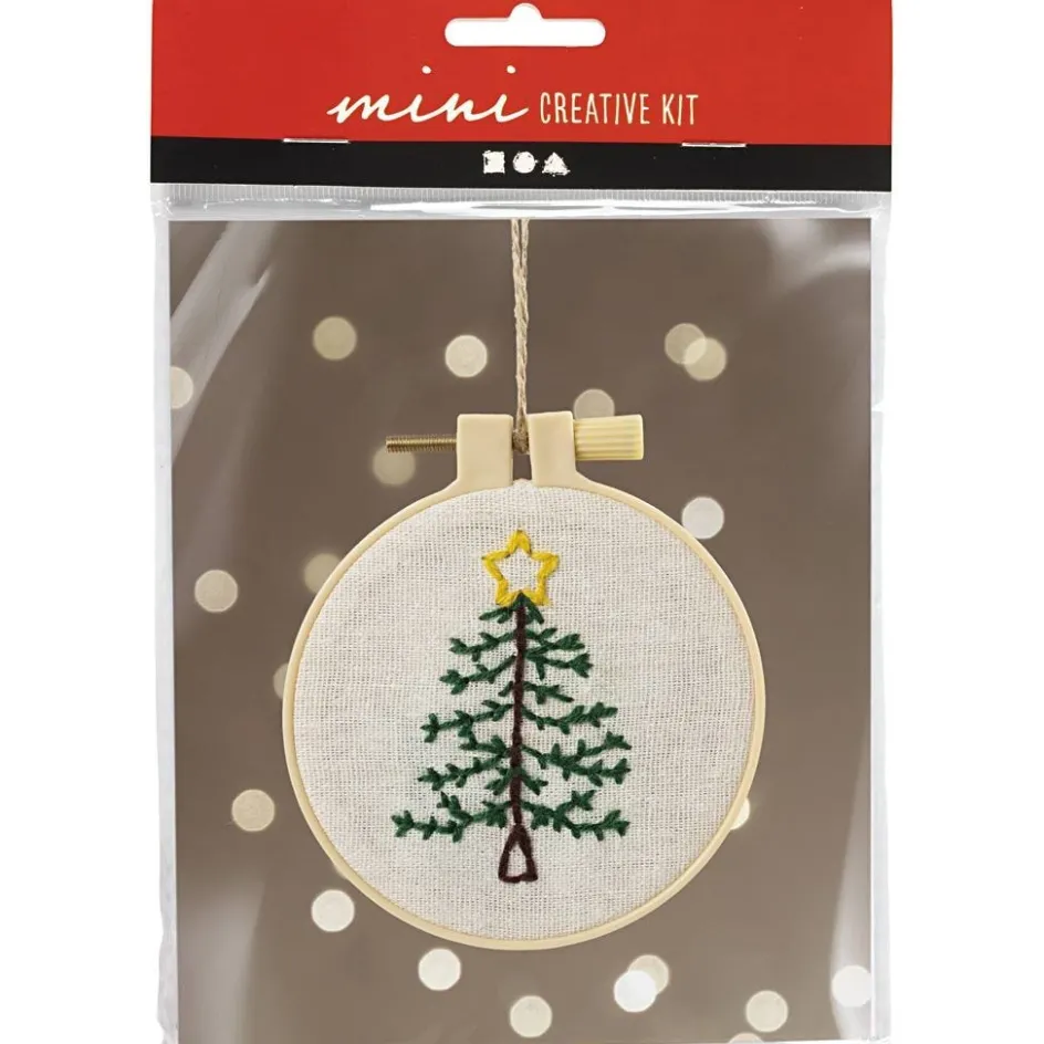 Creativ Company Mini Craft Kit Embroidery| Embroidery And Needle Punch|Diy-Kits, Textiles And Yarn