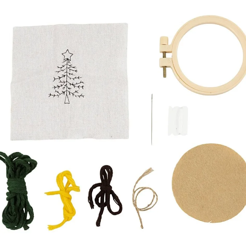 Creativ Company Mini Craft Kit Embroidery| Embroidery And Needle Punch|Diy-Kits, Textiles And Yarn