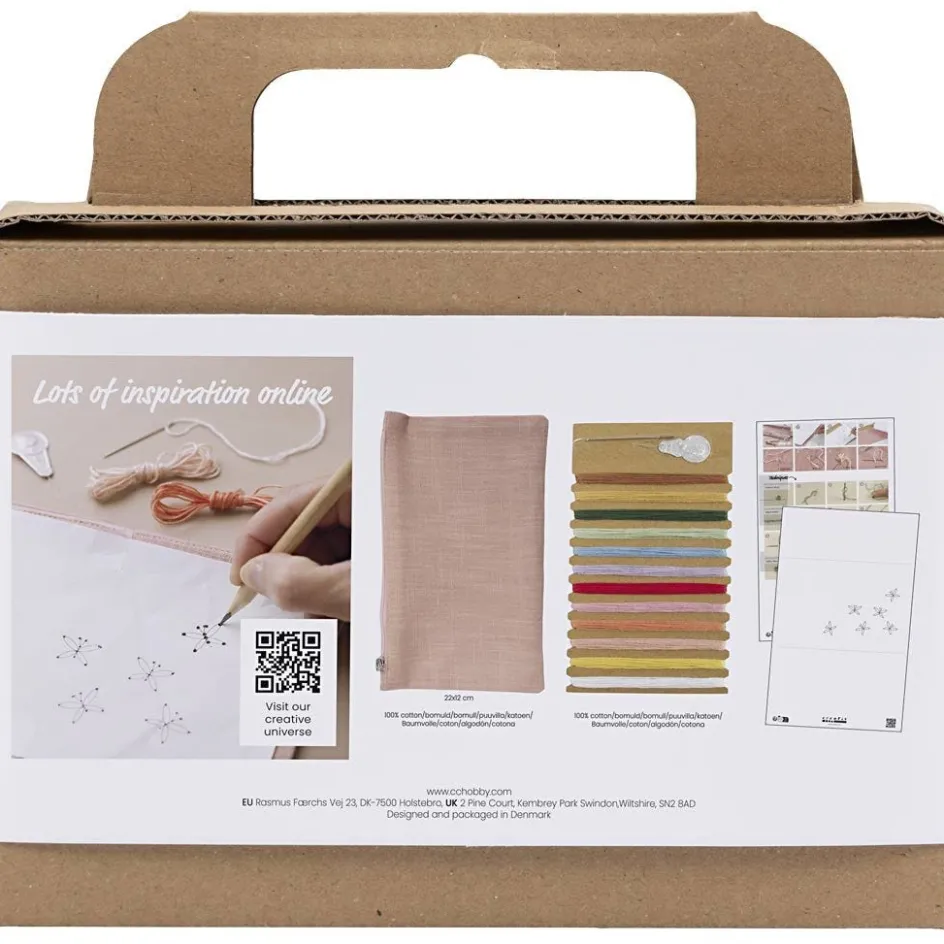 Creativ Company Mini Craft Kit Embroidery| Embroidery And Needle Punch|Diy-Kits, Textiles And Yarn